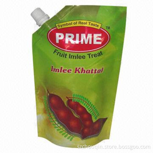 Spout Pouch for coconut juice, long shelf time, light-proof, stand up and high-puncture resistance